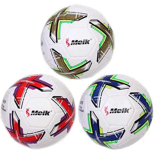 Мяч футбольный Meik MK-036 (ПУ, размер 5, 3 слоя)