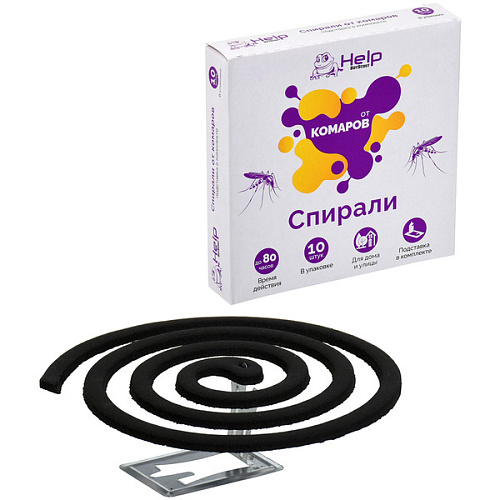 Спирали от комаров 10шт "HELP" 