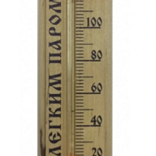 Термометр бытовой для бани и сауны "С легким паром", цвет бежевый, 24*4*1,4см