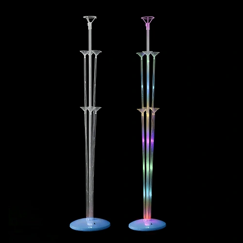 Подставка для шаров светящаяся Веселье (основа, 7 палочек с держателями) 673555 см, прозрачный_3