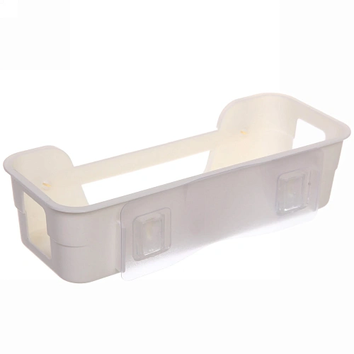 Полка для ванны с липким слоем Стайл, белая 25,7х11,5х7см_3