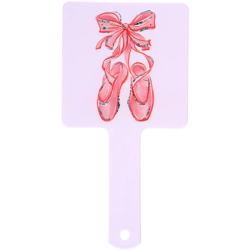 Зеркало косметическое БАЛЕРИНЫ, микс 4 дизайна, 23,412см (PVC подвес) _7