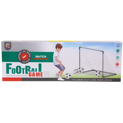 Набор тренировочный для футбола ZG270-226 ворота 56,537,546,5 см, мяч 10 см, насос_5