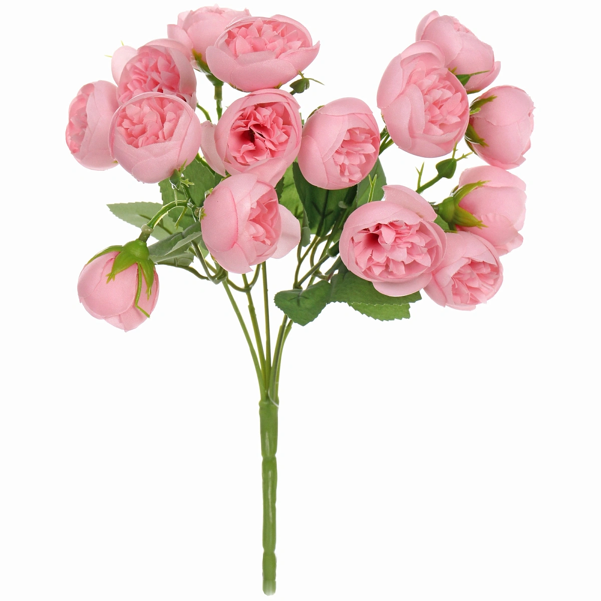 Искусственные цветы "Розочки" 30см 15 цветков розовые
