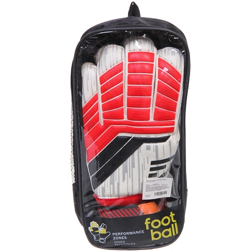 Перчатки вратарские FD-858, размер 9, белый-красный_4