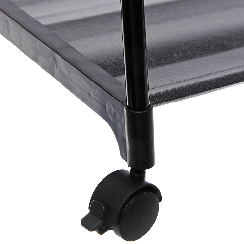 Вешалка гардеробная напольная на колесах с полкой ПЕРФЕКТХАУС, цвет черный, нагрузка 15кг и 5кг на полку, 5542160см_4