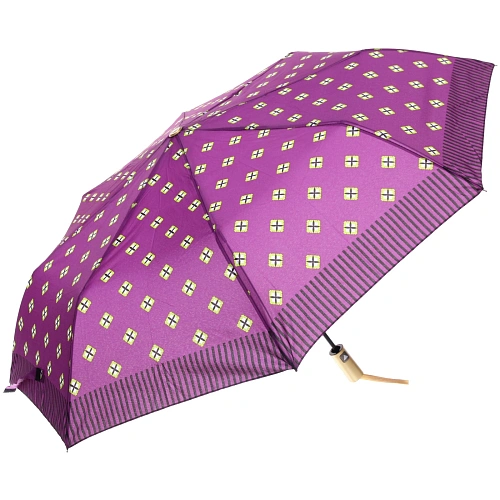 Зонт женский полуавтомат Канада, микс 6 цветов, 8 спиц, d-100см, длина в слож виде 30см_10