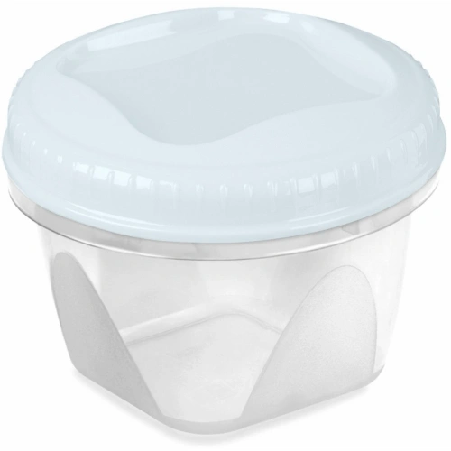 Банка с завинчивающейся крышкой "Тондо" 1,2л светло-голубая С287СГЛ