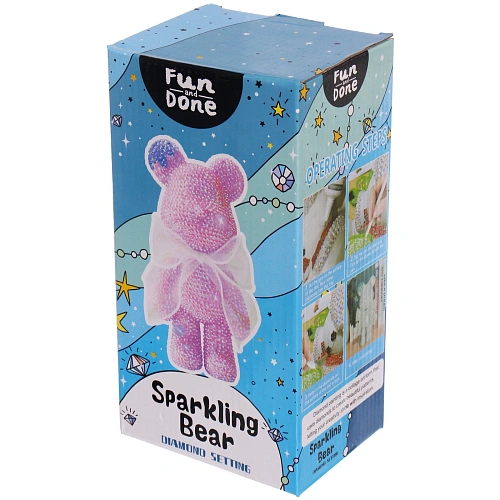 Набор для творчества ЧУДО-МИШКА, цвет ярко-голубой, ушко и носик белые, 2210см (коробка)_9