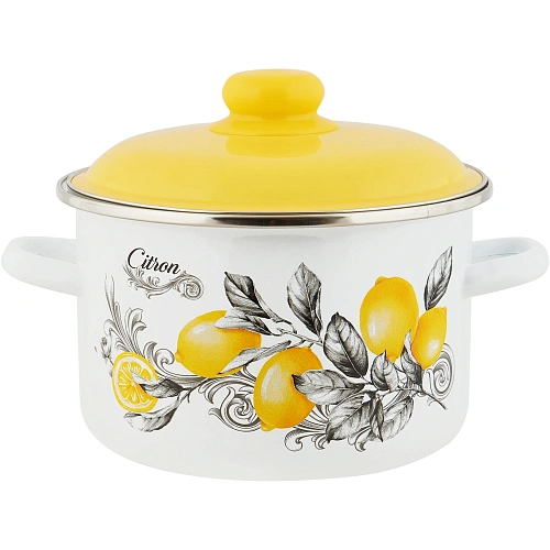Кастрюля эмалированная 4л "CITRON" Appetite 6RD201M