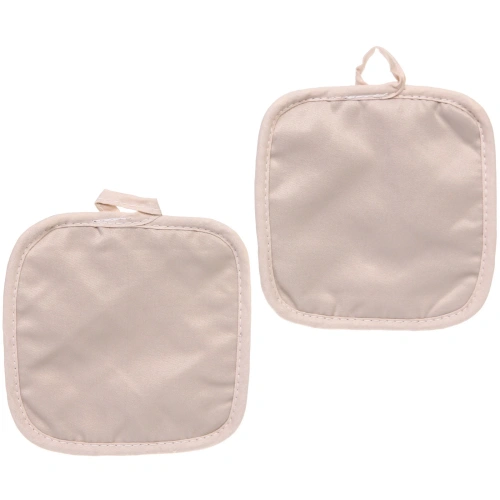 Прихватка в наборе "HOME", цвет песочный, 17*17 см, 2 шт