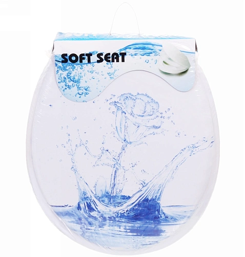 Сиденье для унитаза 36х42 "Роза"