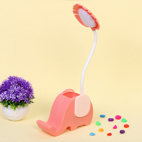 Настольная лампа Sweet - Слоненок 137125 см LED с подстаканником, USB 06-3W, Розовый_4