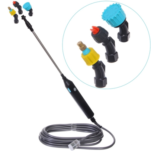 Опрыскиватель садовый "Садовник" аккумуляторный с зарядкой от USB три насадки, шланг 5м.