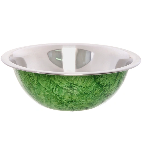 Миска из нержавеющей стали 1л 20см цветное покрытие "гранит"