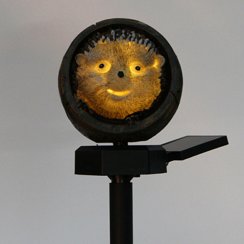 Светильник на солнбатарее Милый ёжик 888,5 см, (свечение теплый белый)_3