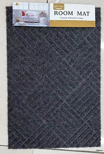 Коврик придверный 38*58см"Геометрия" серый