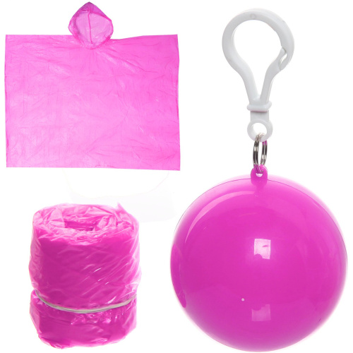 Дождевик-пончо "Шар" 20 Мкрн 120см розовый ДоброСад