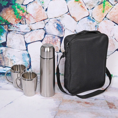 Набор походный 3предмета в сумке (Термос 500мл+2кружки 220мл)_10