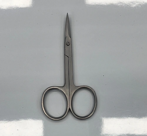 Ножницы для маникюра из нерж. стали "Ultramarine", цвет хром, 8,7*4,5*2,2см/дл. шир. лезвие