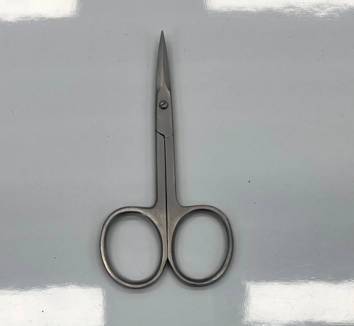 Ножницы для маникюра из нерж. стали "Ultramarine", цвет хром, 8,7*4,5*2,2см/дл. шир. лезвие