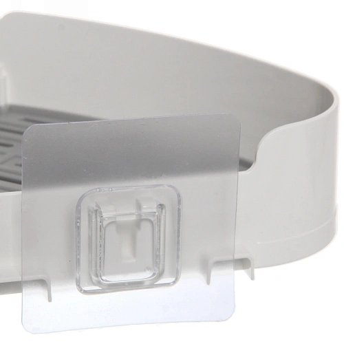 Полка для ванны с липким слоем  угловая 27х19,5х5см_4