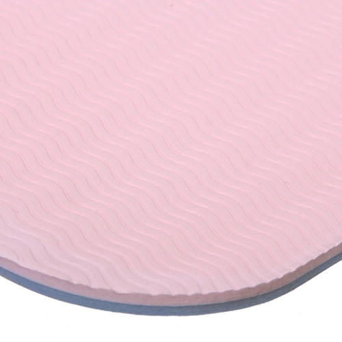 Коврик для йоги 6 мм 183х68 см Энергия 2х сторонний TPE, голубойрозовый_6