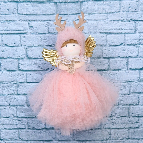 Подвеска Фея из сказки 14 см, розовый_10