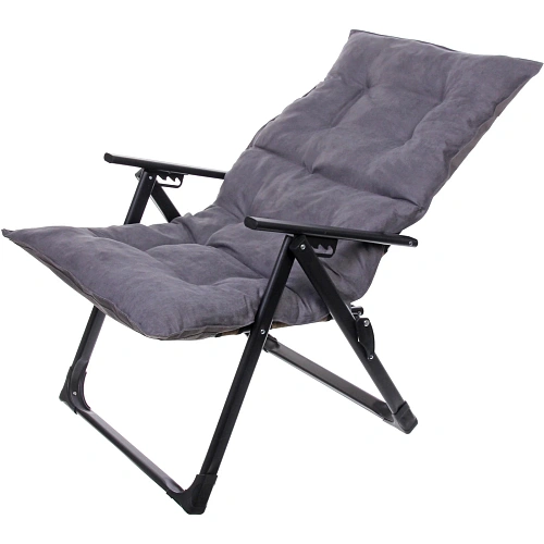 Кресло складное с подлокотниками Люкс, 6264100 см, беж+серый,3 положения_24