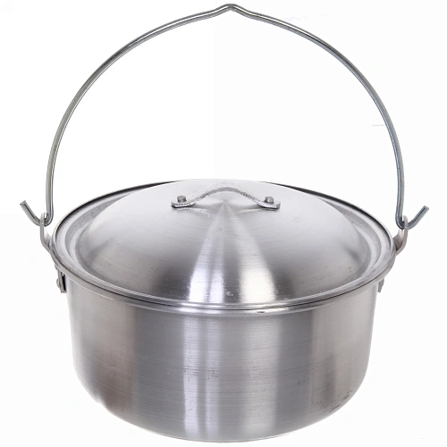 Котелок походный 4,5л 22 см алюминиевый с крышкой