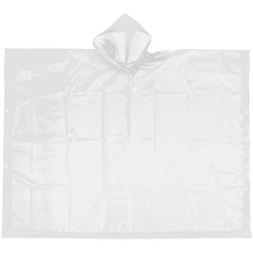 Дождевик-пончо "Ультим" с капюшоном, на кнопках 120 Мкрн 95см белый ДоброСад