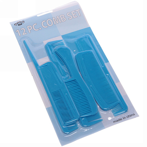 Расчески в наборе на блистере 12 шт, цвет микс_10