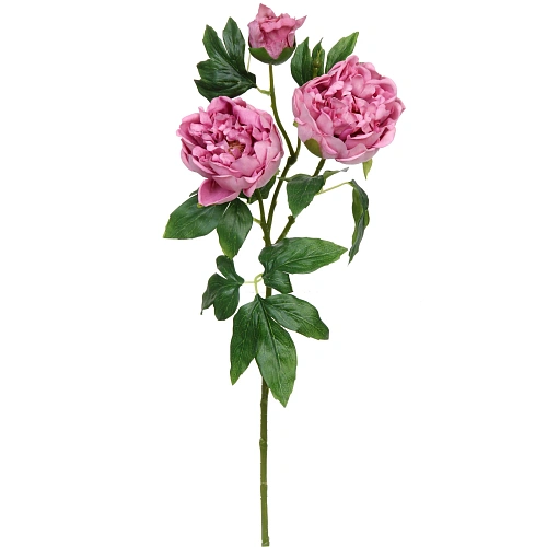 Цветок искусственный "Natur" 78см Пион сиреневый