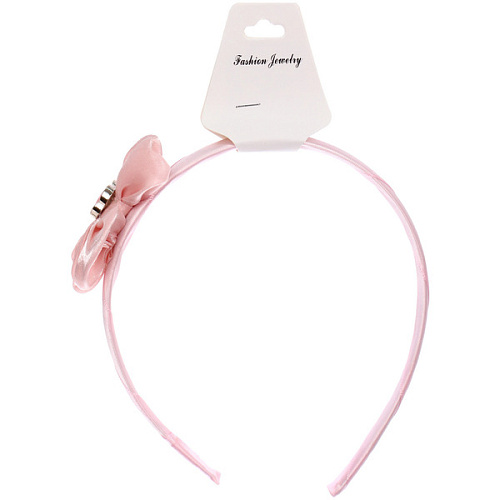 Ободок для волос детский на блистере РОЗОВОЕ ОБЛАКО, цветочек, микс 6 цветов, 1см_8