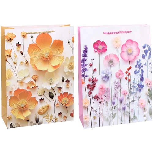 Пакет подарочный Восковые цветочки 4153012 см_4