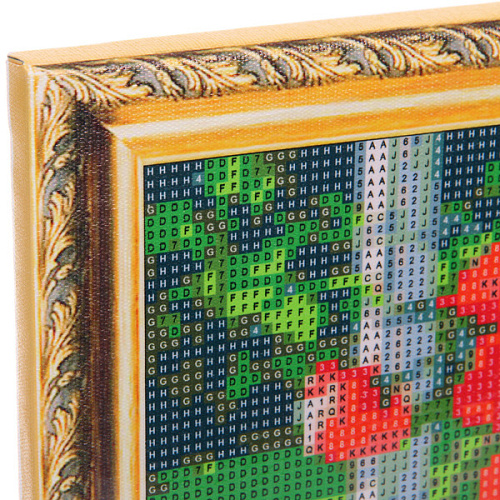 Алмазная мозаика на подрамнике с полным заполнением МИР ЯРКИХ КРАСОК, роскошь маков, 2030 см_7