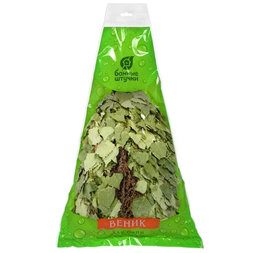 Веник березовый с полынью в уп. "Банные штучки", 36см