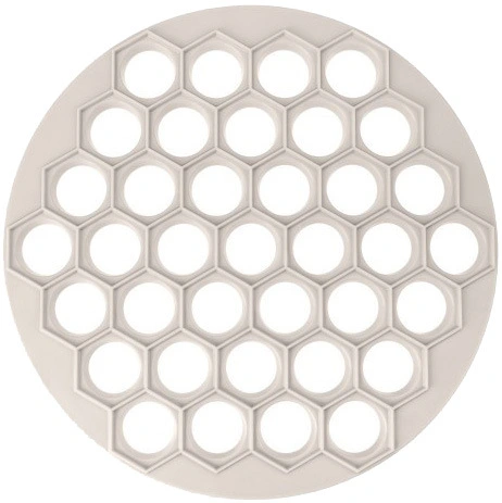 Пельменница 37 ячеек d-24,5см (Светло-бежевый)