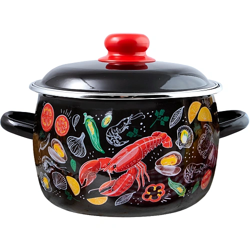 Кастрюля эмалированная 4л "Лобстер" Appetite 1RC201M