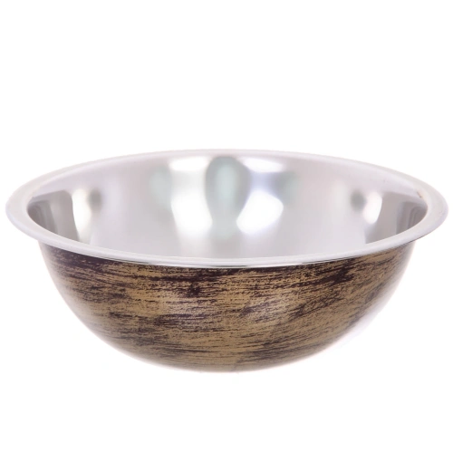 Миска из нержавеющей стали 0,7л 18см цвет Антик