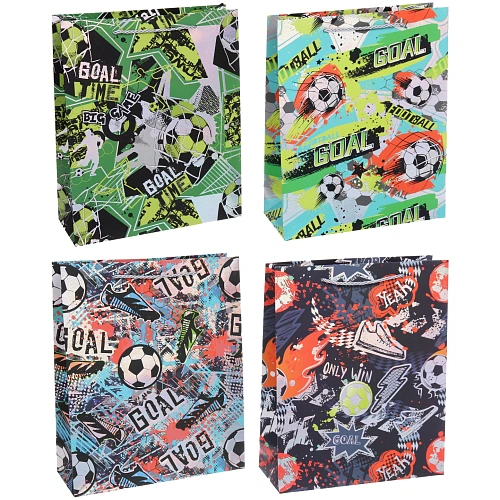 Пакет подарочный "GOAL" 26*32*10 см
