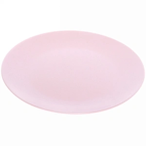Тарелка керамическая 20см "Матовая глазурь" розовая