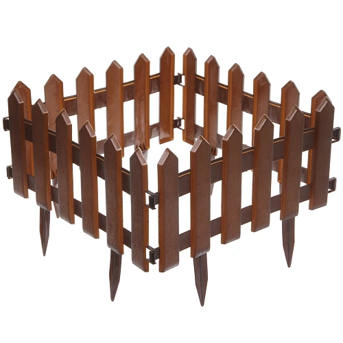 Садовое ограждение Классика (набор 4 шт) (1 секция 4029 см), Коричневый_5