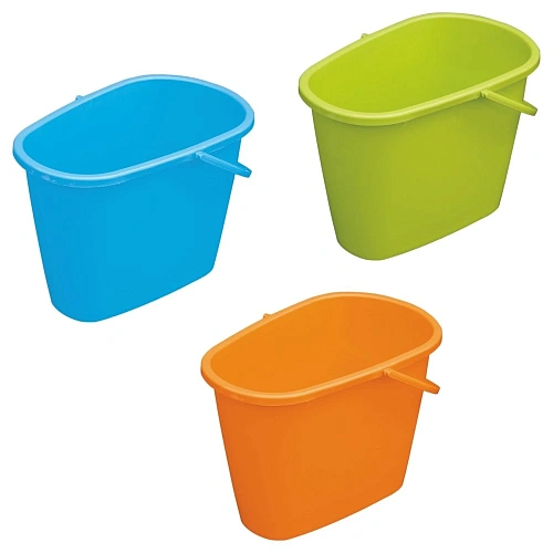 Ведро хозяйственное овальное "Azur" 8л микс цветов