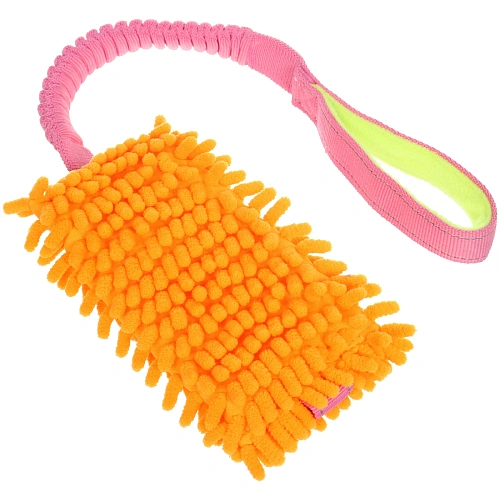 Игрушка - ухват для собак средних и крупных пород "Pets Dog". цвет оранжевый, 90г, 57см (лейбл)