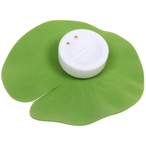 Растение водоплавающее Кувшинка d-10см с подсветкой от контакта с водой, белый_4