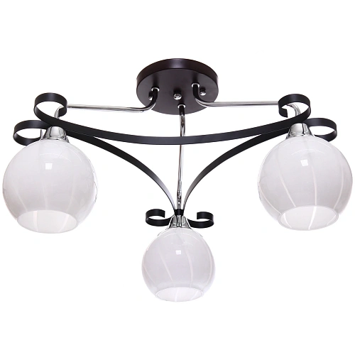 Люстра 3*40Вт Е27 50*50*30см черный хром 3-11632