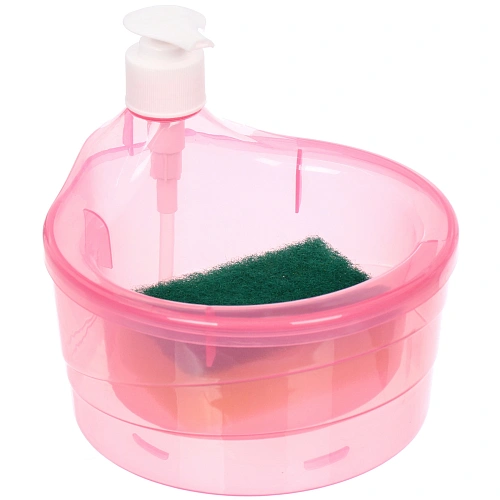 Подставка под губку с дозатором 500мл 16х15х14 F2001