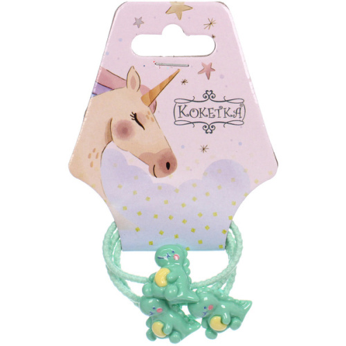 Резинки для волос детские 3шт "КАРАМЕЛЬКИ", дракоши, d-3см 