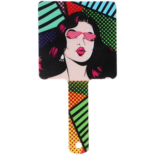 Зеркало косметическое ИМАНИ - ГЛАМ, микс 4 дизайна, 23,412см (PVC подвес) _3